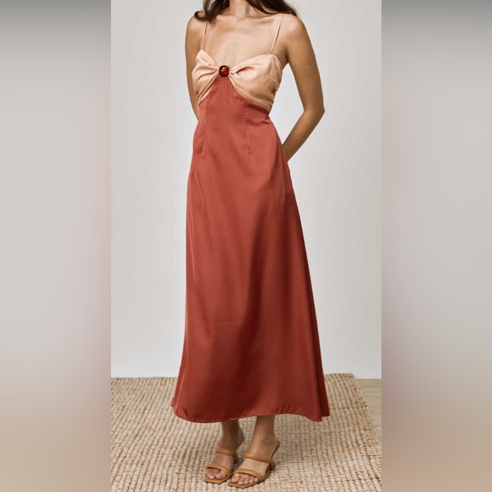 MON RENN Duet Strappy Midi Dress - Picture 3 of 17